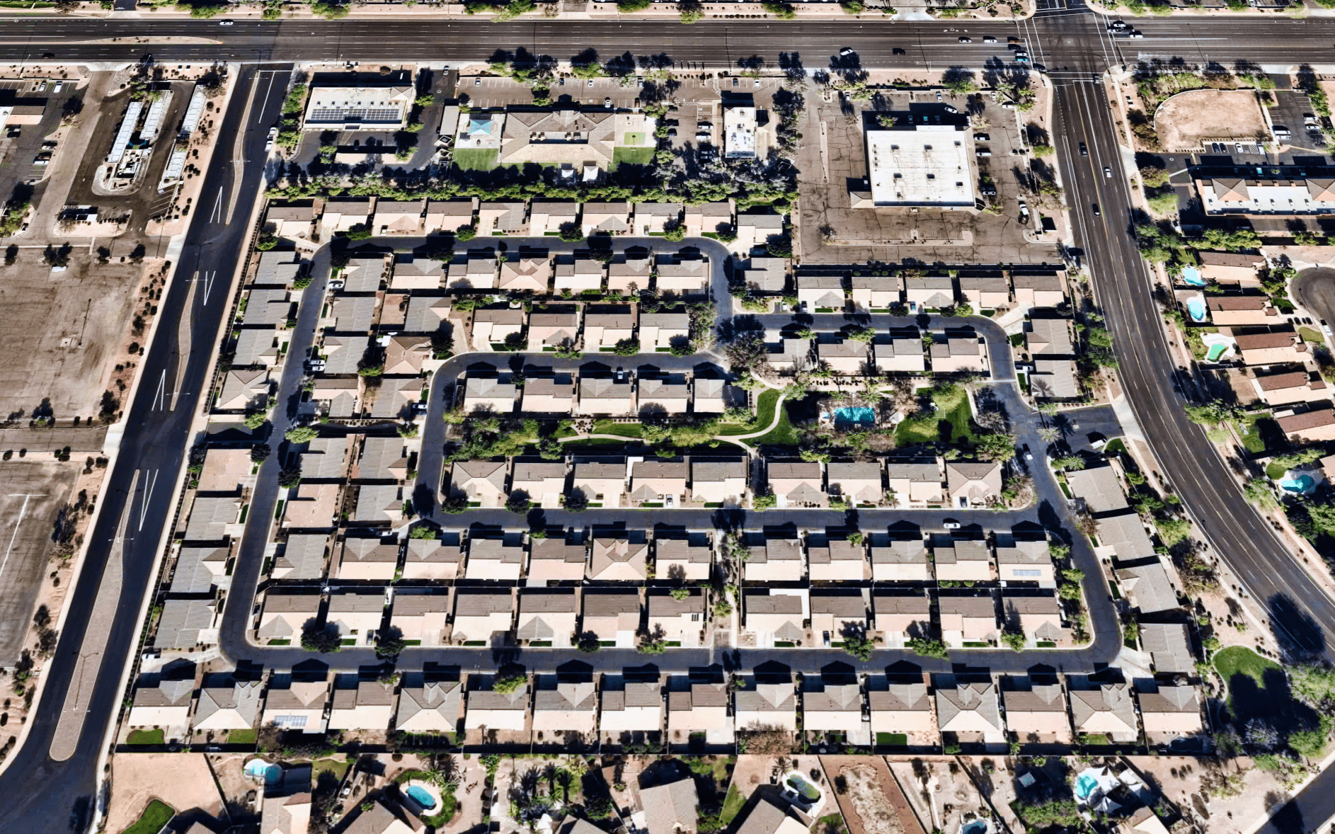 Riverstone at Superstition Springs Aerial View